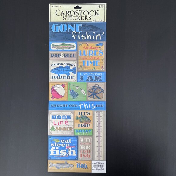 Camping and Fishing Bundle of 6 Sticker Packs - Picture 5 of 6